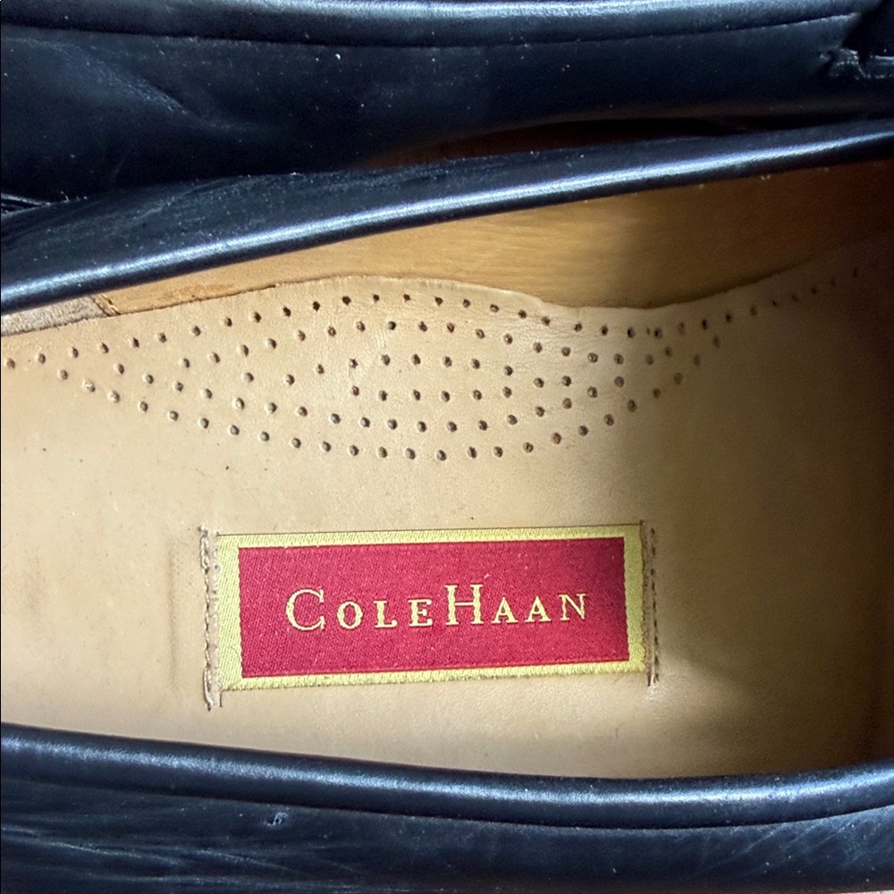 Cole Haan Black Leather Slip-On Penny Loafers size 13 M - Picture 4 of 7